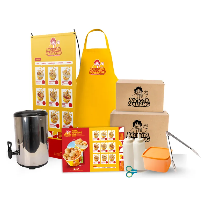 Isi paket kemitraan Mamang Non Booth